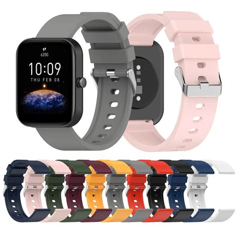 20mm Watch Band For Amazfit Bip S Strap Silicone Wristband